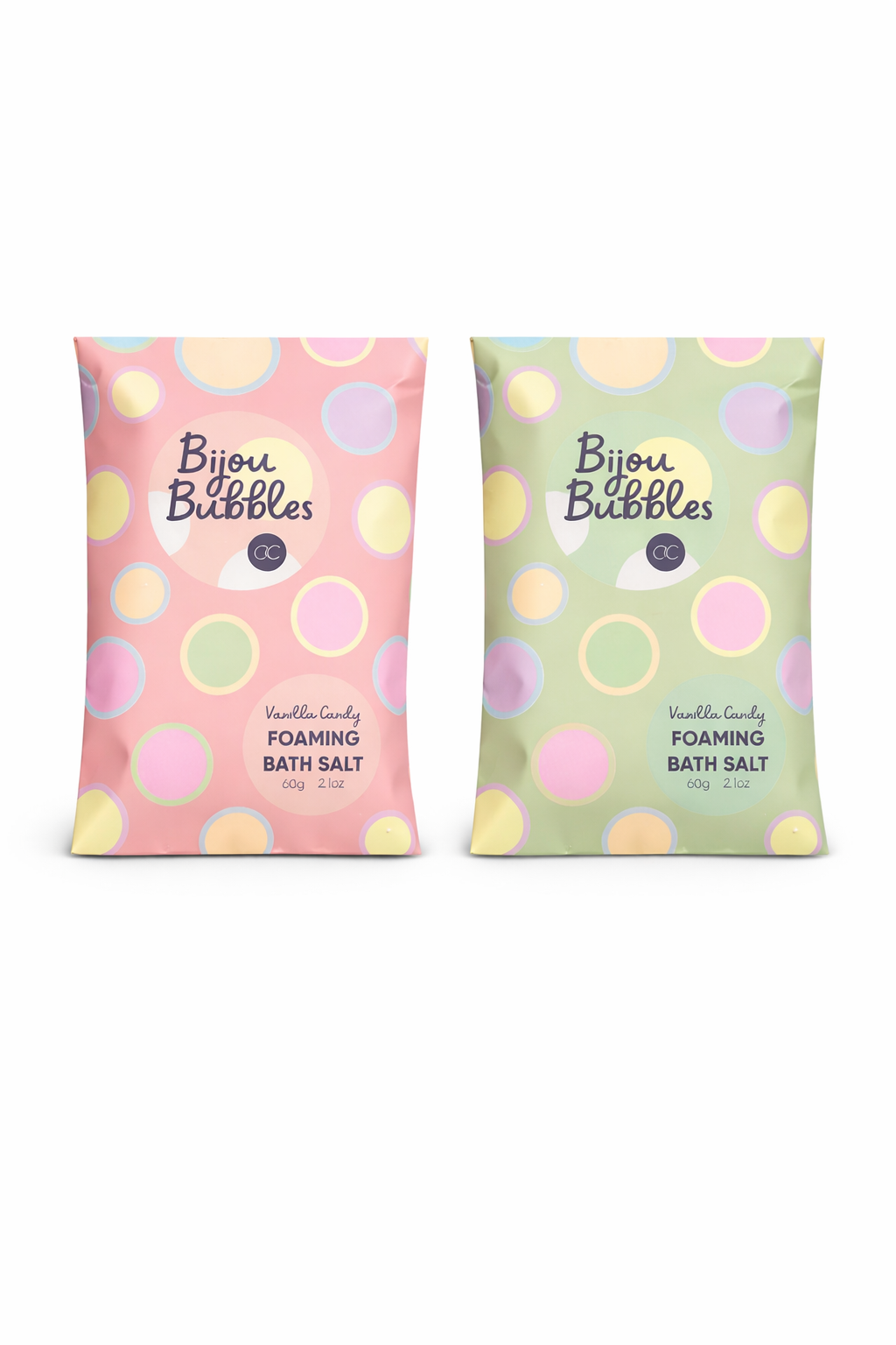 Accentra Bijou Bubble Vanilla Candy Foaming Bath Salt 60 g - Sali Da Bagno Schiumogeni