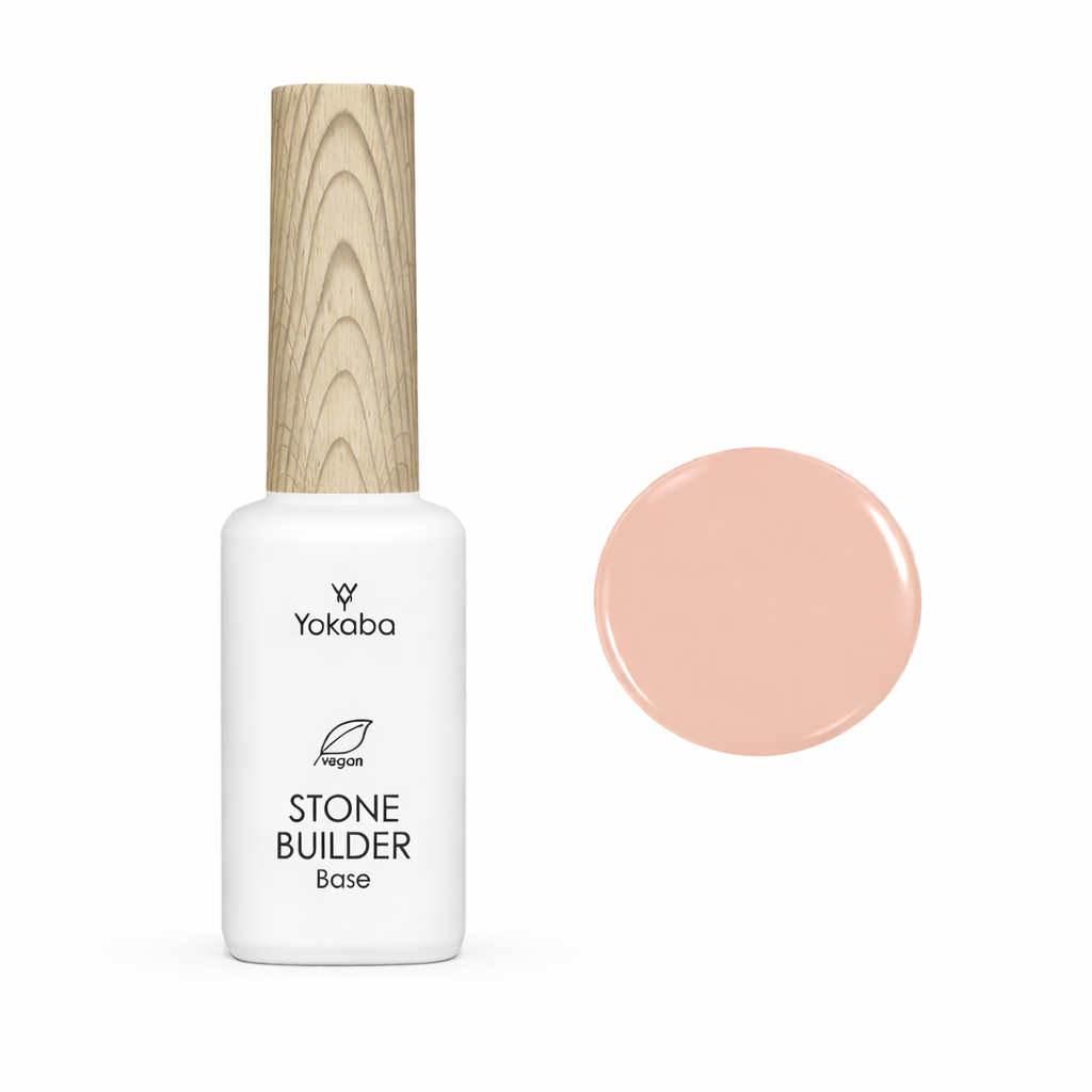 Yokaba STONE BUILDER Base - Base Professionale E Molto Resistente Per Smalto Gel UV/LED 12 ml - Disponibile in 5 Varianti Di Colore