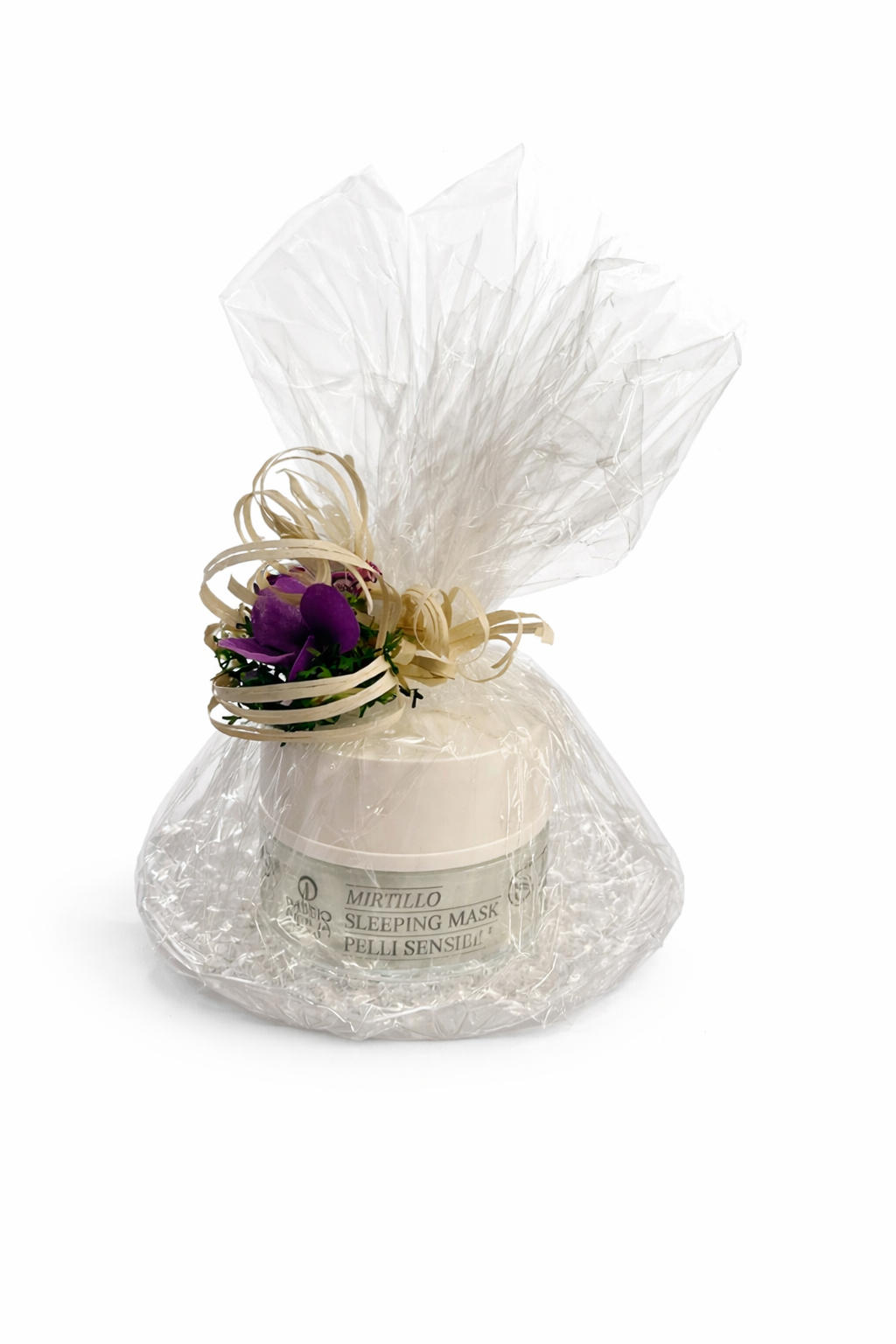 Confezione Regalo Con Sleep Mask Pelli Sensibili Su Base Decorativa