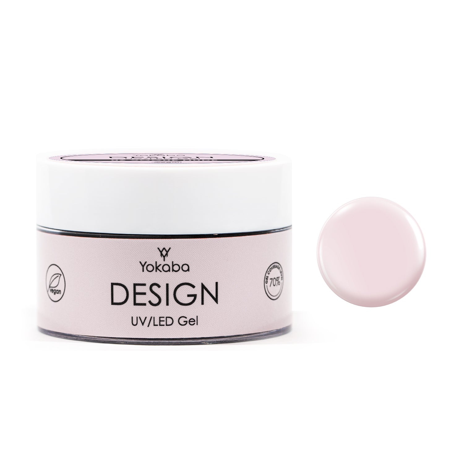 Yokaba DESIGN UV/LED GEL - Gel costruttore UV/LED autolivellante per unghie 50 ml - Disponibile in 9 Varianti Di Colore