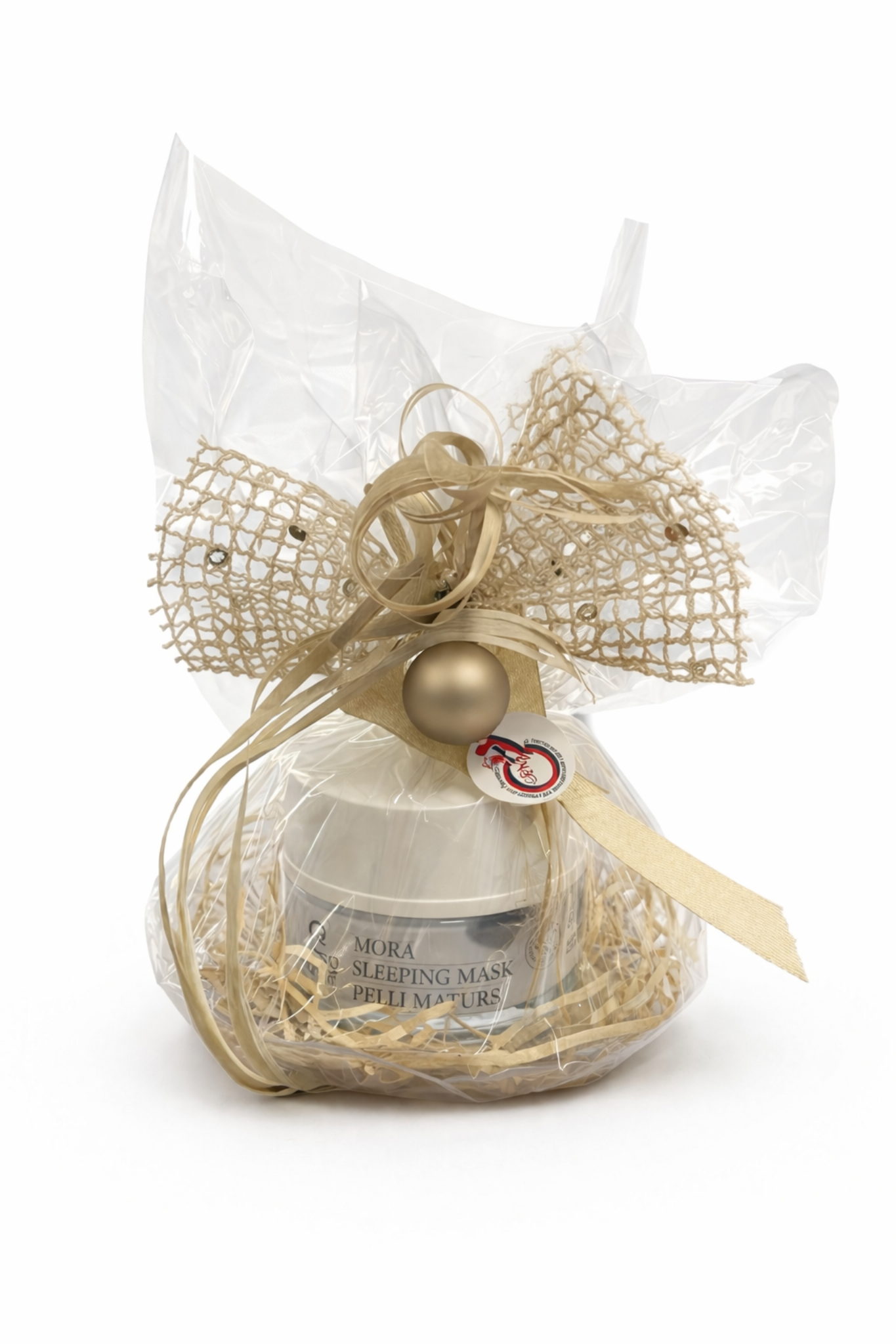 Confezione Regalo Con Sleep Mask Pelli Miste Su Base Decorativa
