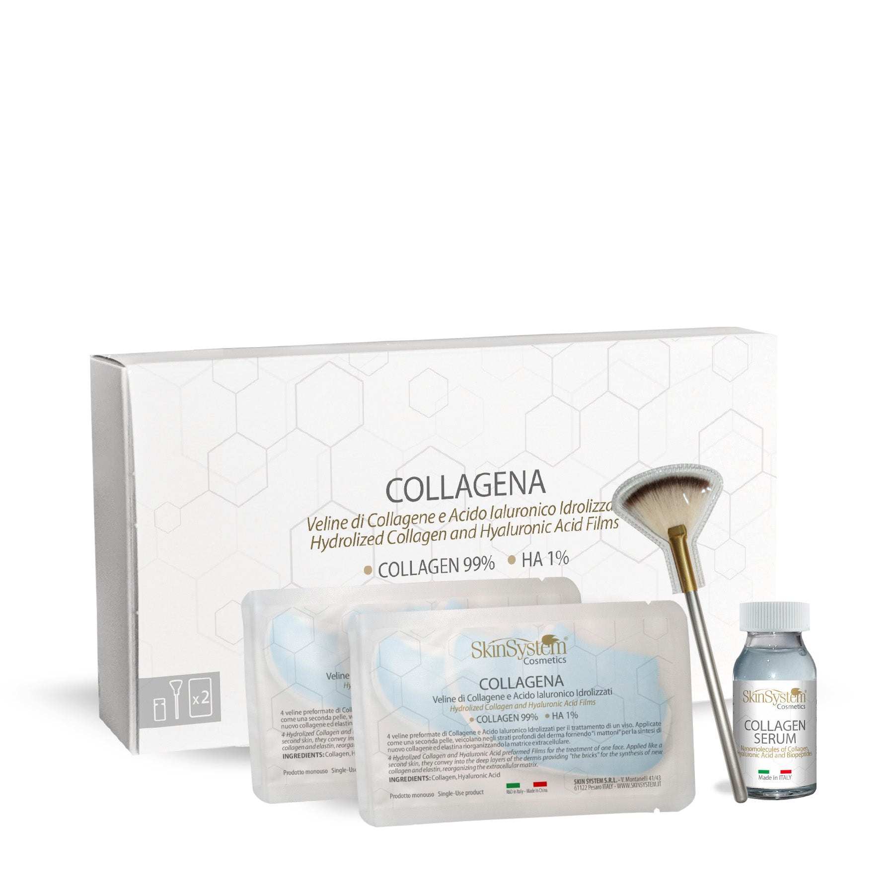 Skin System COLLAGENA Veline Di Collagene E Acido Ialuronico Idrolizzati