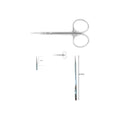 Wictor: Forbici INOX Per Cuticole Punta A Gancio 4"CM 10,5 cod:53210520 (EX 533040)