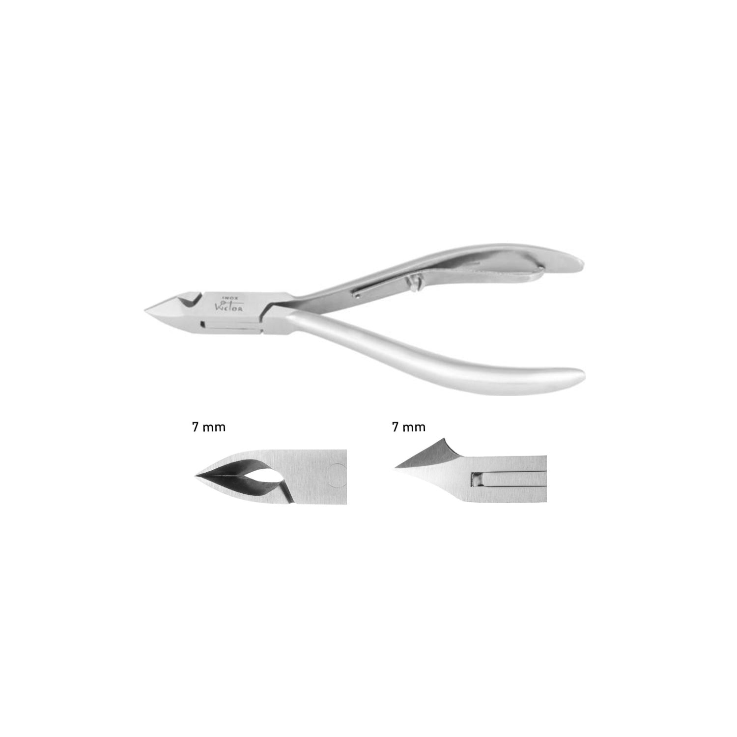 Wictor: Linea WICTOR PROFESSIONAL Tronchese cuticole cm 10 MANICO CORTO taglio mm 7 cod:205410-7