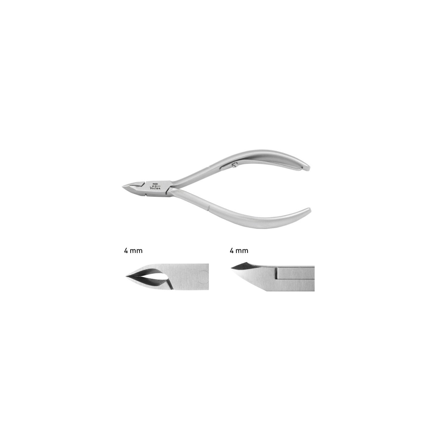 Wictor: Linea WICTOR PROFESSIONAL Tronchese cuticole cm 10 MANICO CORTO taglio mm 4 cod:205310-4