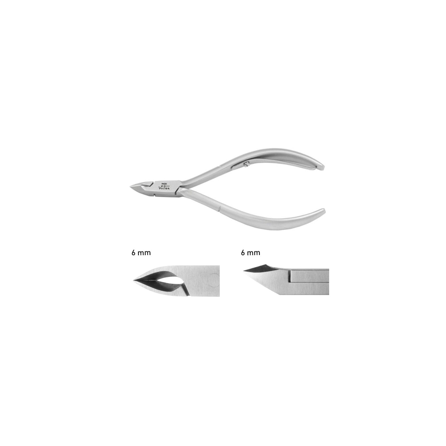 Wictor: Linea WICTOR PROFESSIONAL Tronchese cuticole cm 10 MANICO CORTO taglio mm 6 cod:205310-6