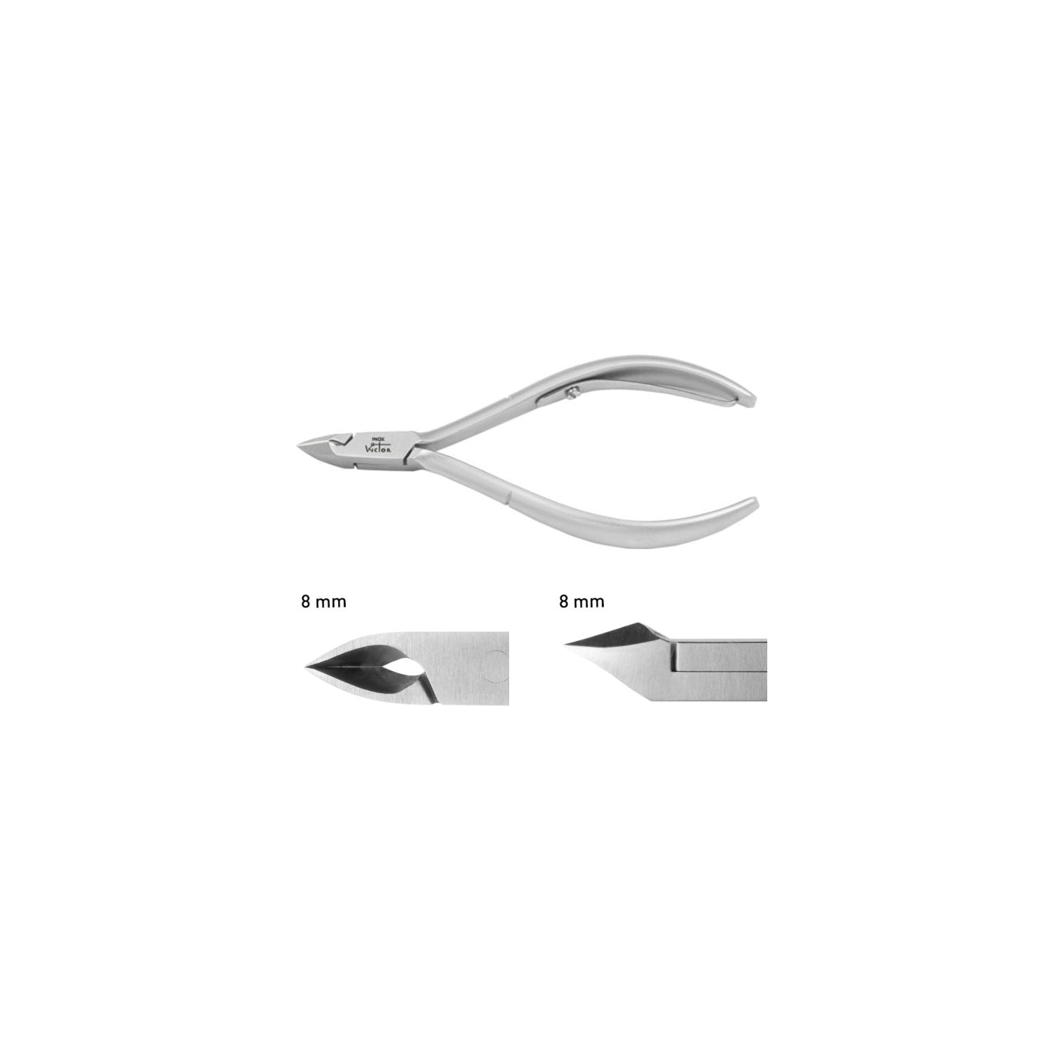 Wictor: Linea WICTOR PROFESSIONAL Tronchese cuticole cm 10 MANICO CORTO taglio mm 8 cod:205310-8