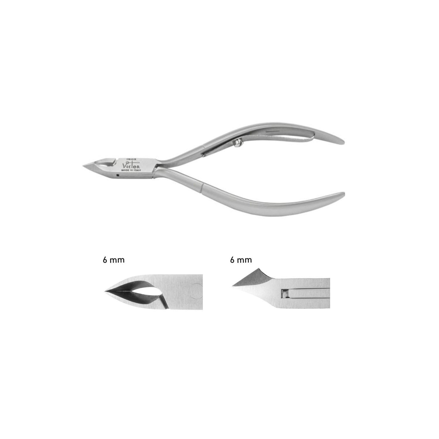 Wictor: Linea WICTOR PROFESSIONAL Tronchese cuticole cm 11 MANICO CORTO taglio mm 6 cod:195611-6