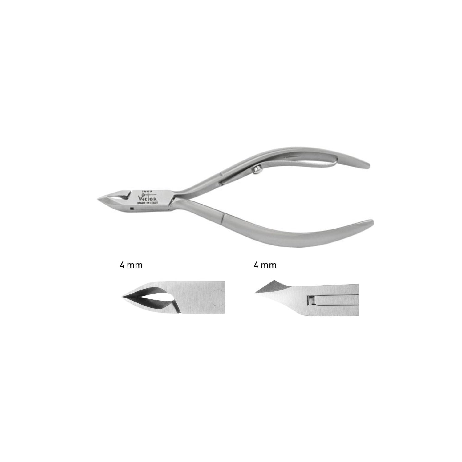 Wictor: Linea WICTOR PROFESSIONAL Tronchese cuticole cm 11 MANICO CORTO taglio mm 4 cod:195611-4