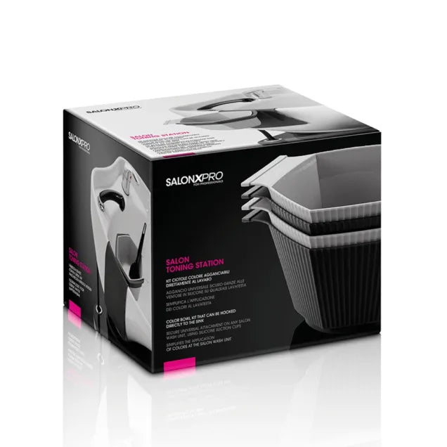 SALONXPRO Kit Ciotole Colore Agganciabili Direttamente Al Lavabo