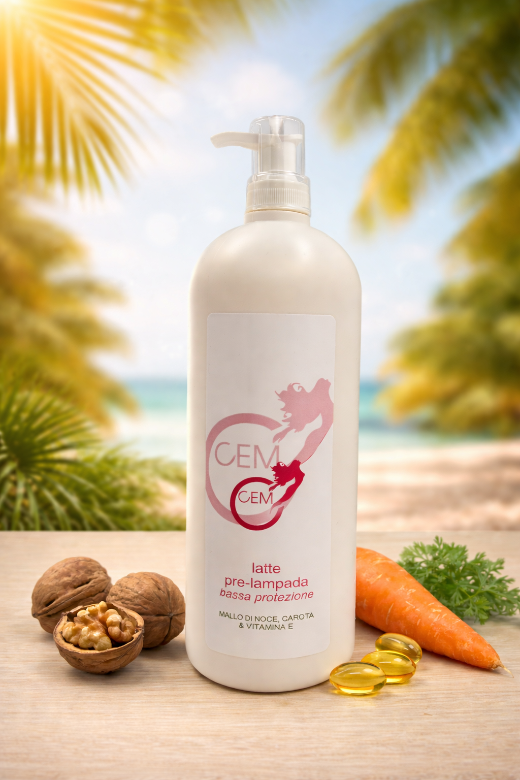 Cem Latte Pre-Lampada Bassa Protezione - 1000 ml