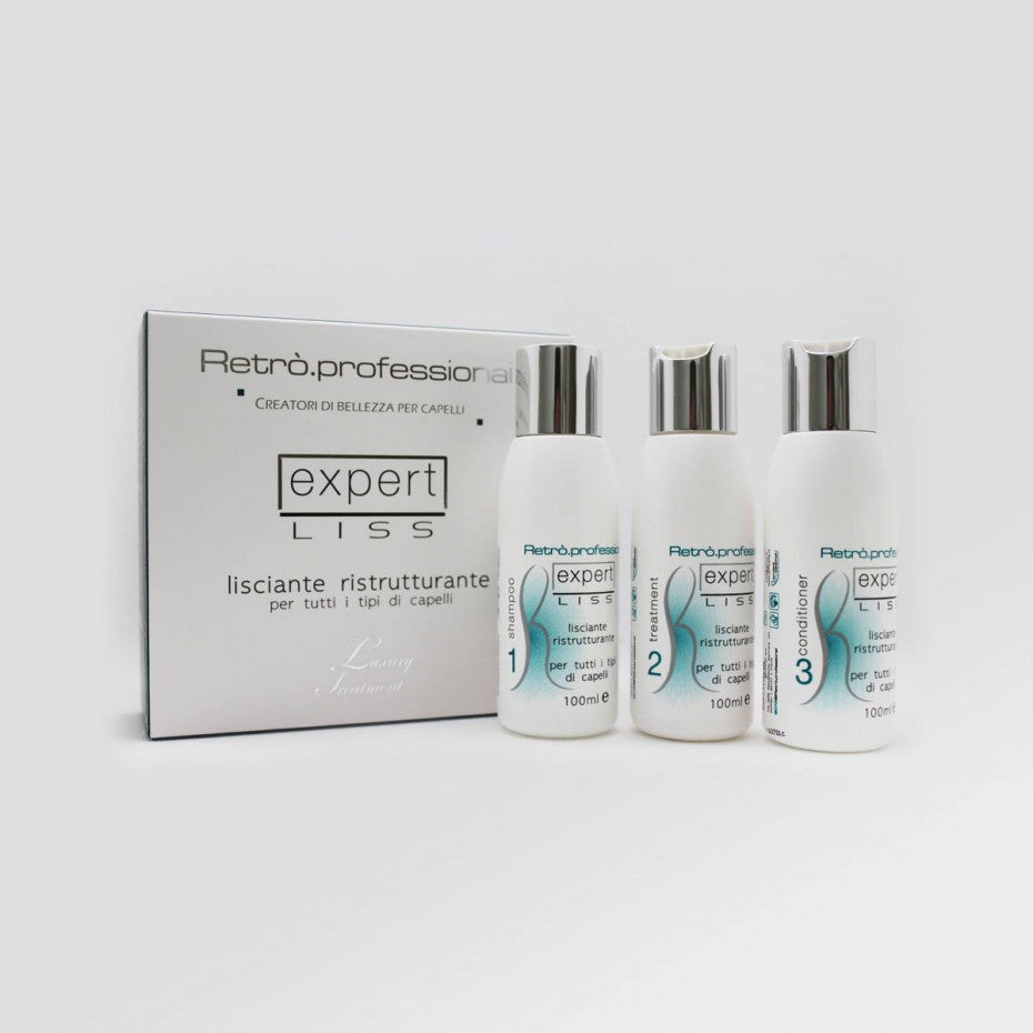 Retrò Professional Expert Liss Lisciante Ristrutturante Per Tutti I Tipi Di Capelli - 3x100 ml