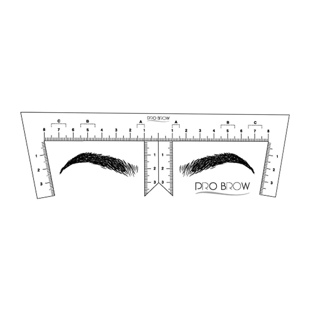 Pro Brow Ruler Righello Per Misurare La Simmetria Delle Sopracciglia - 10 Righelli Adesivi