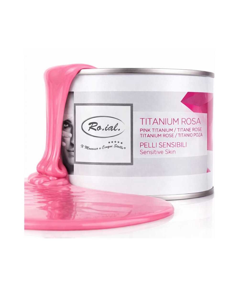 Ro.ial Cera Depilatoria Liposolubile -TITANIUM ROSA - Per Pelli Sensibili